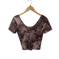 Lululemon Purple Size 4 Crop Tee Almost New