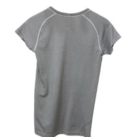 Lululemon White & Black Size 8 Tee Almost New