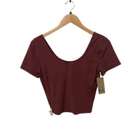 Lululemon Maroon Size 6 Short Sleeve Almost New