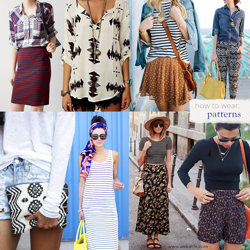 Different Pattern Outfits How to Wear: Patterns – Unika