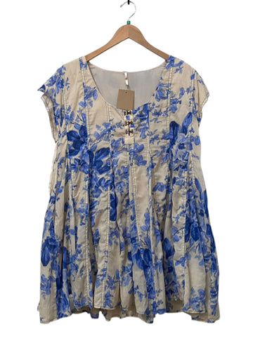 Free People Blue & Cream Size M Almost New