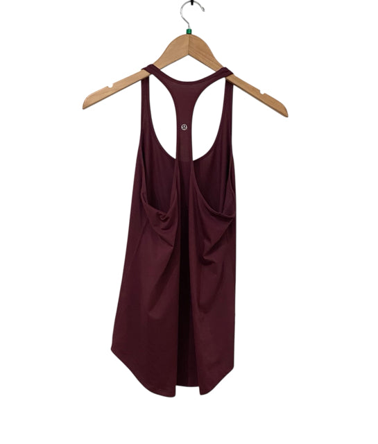 Lululemon Burgundy Size 4 Tank Top Almost New
