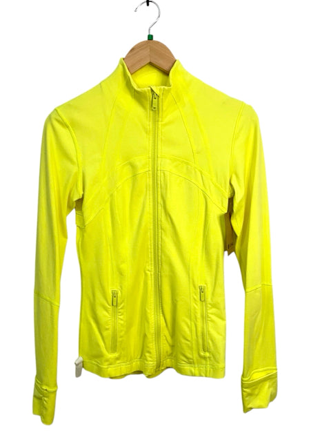 Lululemon Neon Yellow Size 6 Define Jacket Almost New