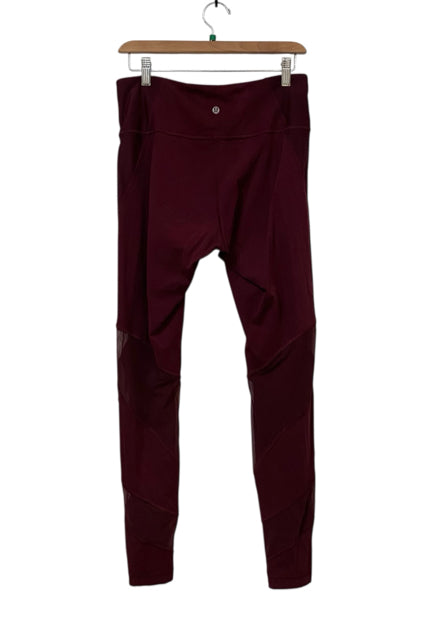 Lululemon Burgundy Size 10 Leggings Almost New