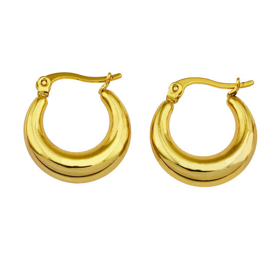 Amber Hoop Earrings