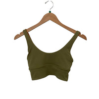 Lululemon Green & Brown Size 2 Sports Bra Almost New