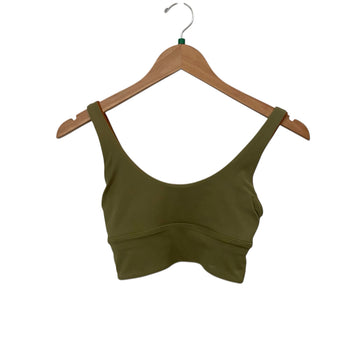 Lululemon Green & Brown Size 2 Sports Bra Almost New