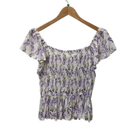 Japna Purple & White Size L Almost New