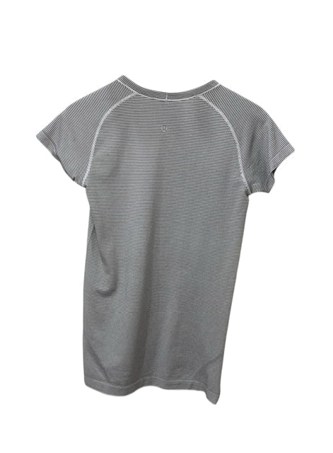 Lululemon White & Black Size 8 Tee Almost New