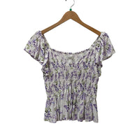 Japna Purple & White Size L Almost New