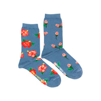 Hibiscus Floral Crew Socks
