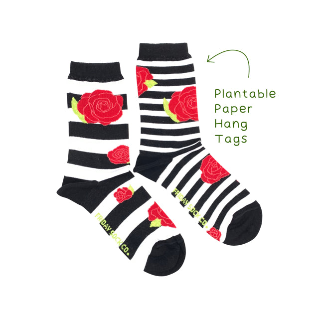 Stripe & Rose Crew Socks