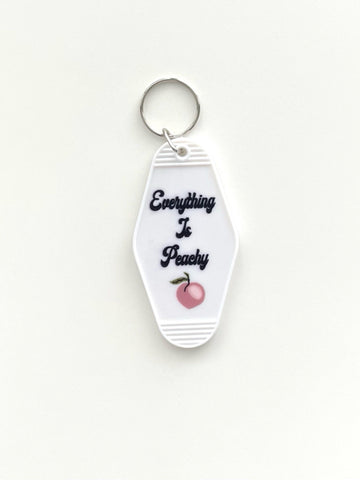 Everything is Peachy Keychain